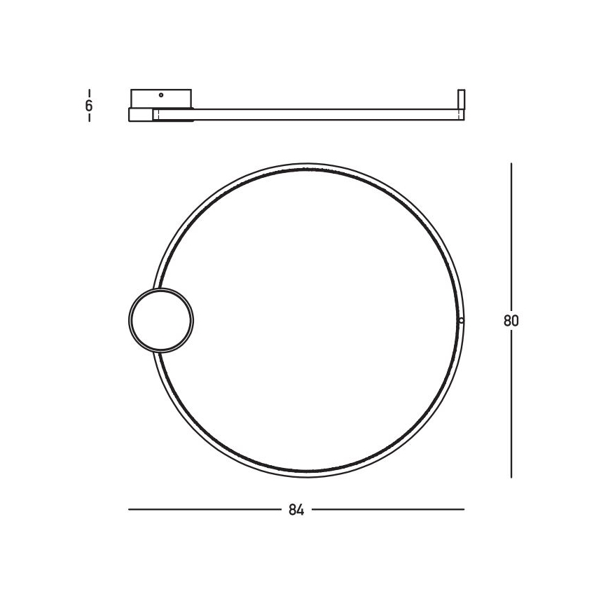 Zambelis 23097 - LED loftlampe dæmpbar LED/32W/230V 3000K diameter 80 cm guldfarvet