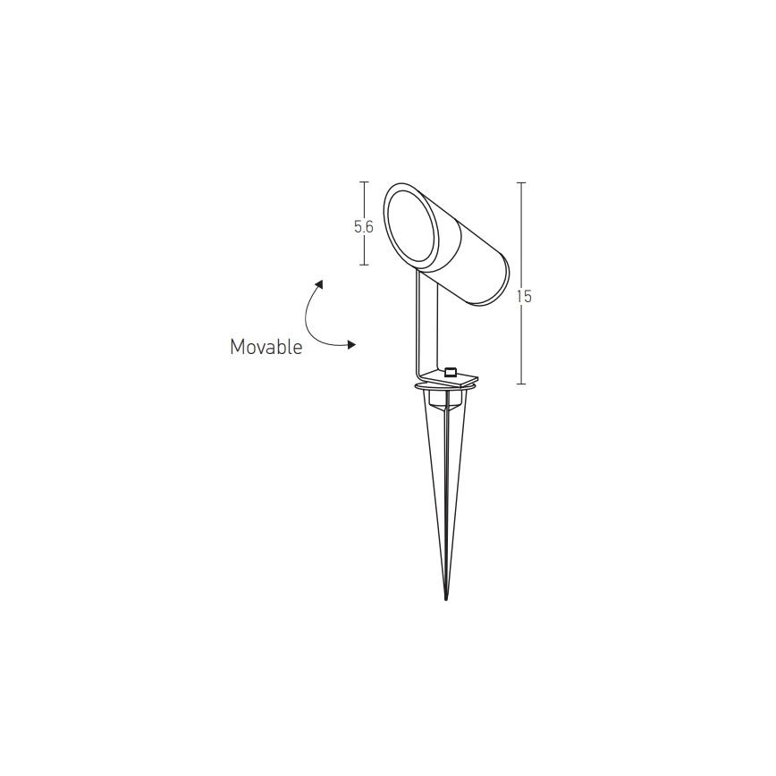 Zambelis E152 - LED udendørslampe LED/7W/230V IP65 antracit