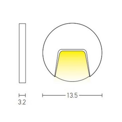 Zambelis E183 - Udendørs LED trappelampe LED/3W/230V IP54 antracit