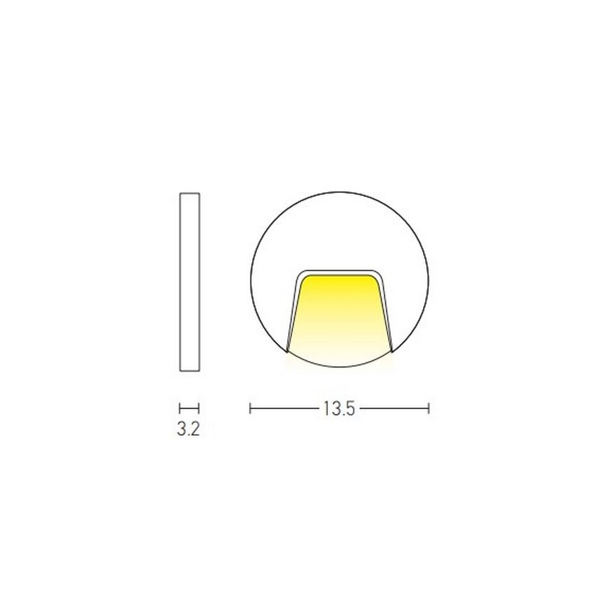 Zambelis E183 - Udendørs LED trappelampe LED/3W/230V IP54 antracit