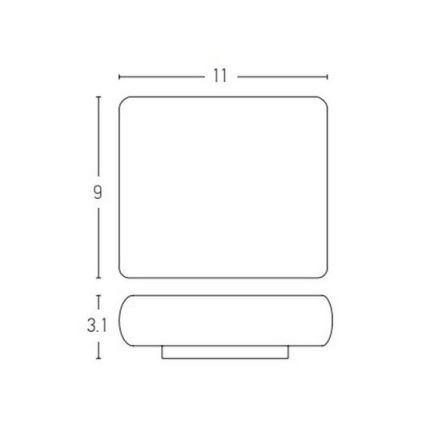 Zambelis E238 - Udendørs LED væglampe 2xLED/3W/230V IP65 antracit