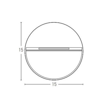 Zambelis E242-G - Udendørs LED trappelampe LED/6W/230V IP65 antracit