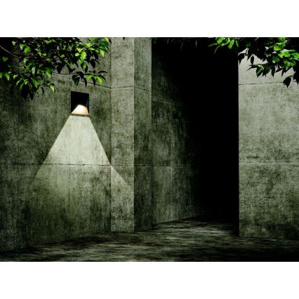 Zambelis E243 - Udendørs LED væglampe LED/7W/230V IP44 antracit