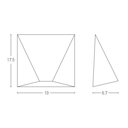 Zambelis E243 - Udendørs LED væglampe LED/7W/230V IP44 antracit