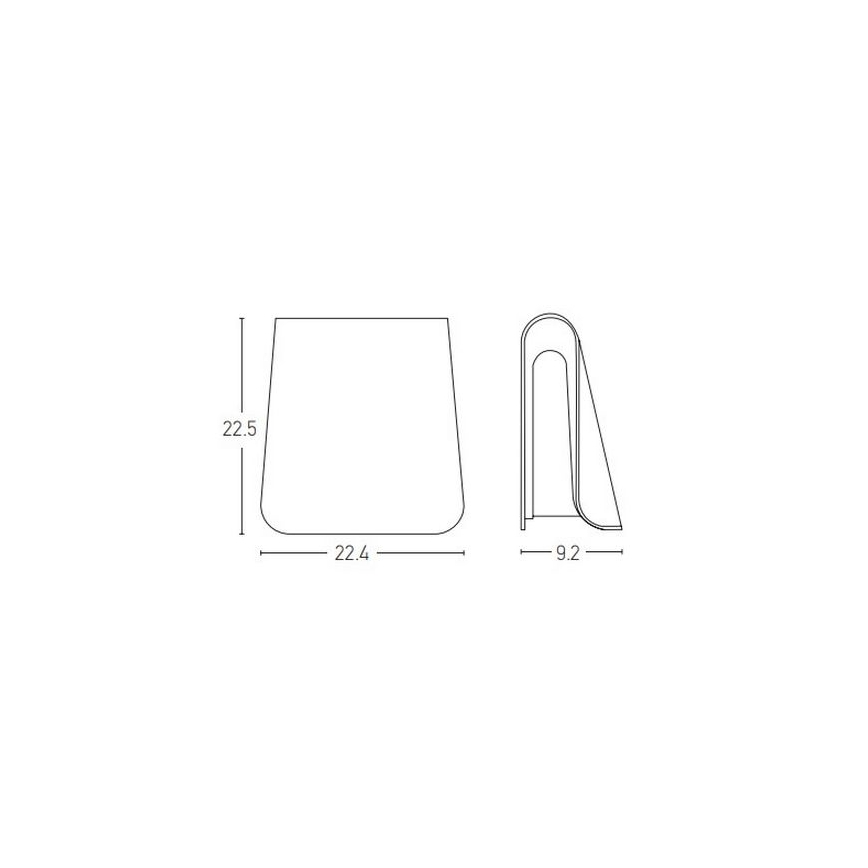 Zambelis E245 - Udendørs LED væglampe LED/6W/230V IP54 antracit