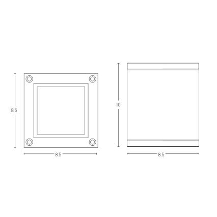 Zambelis E269 - Udendørs spotlampe 1xGU10/35W/230V IP65 antracit