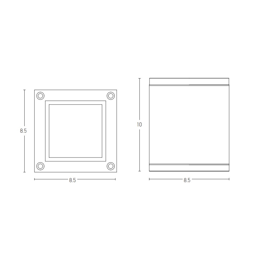 Zambelis E269 - Udendørs spotlampe 1xGU10/35W/230V IP65 antracit