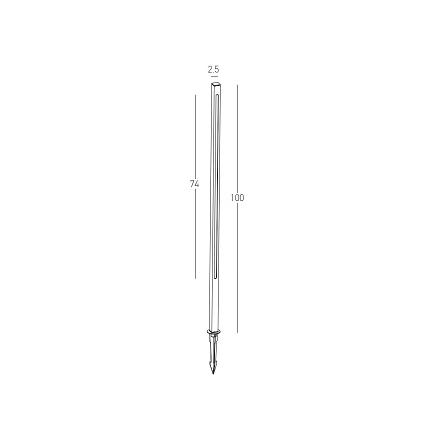 Zambelis E280 - LED udendørslampe LED/15W/230V IP65 brun