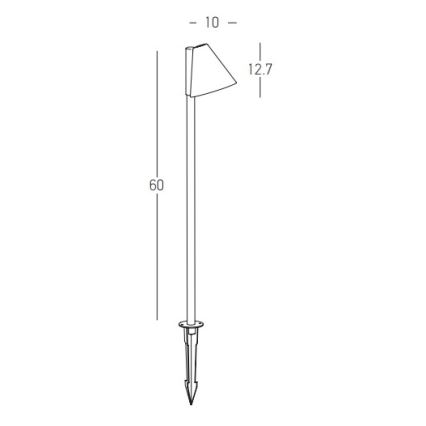 Zambelis E281 - Udendørslampe 1xGU10/20W/230V IP65 antracit