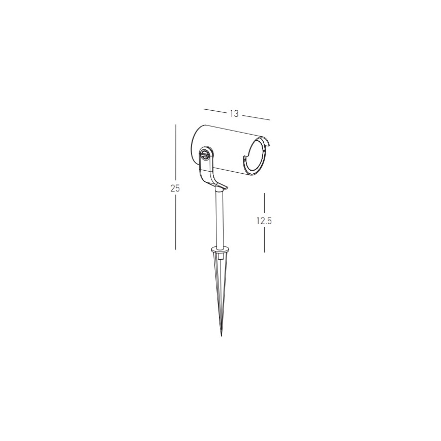 Zambelis E284 - Udendørslampe 1xGU10/20W/230V IP65 brun