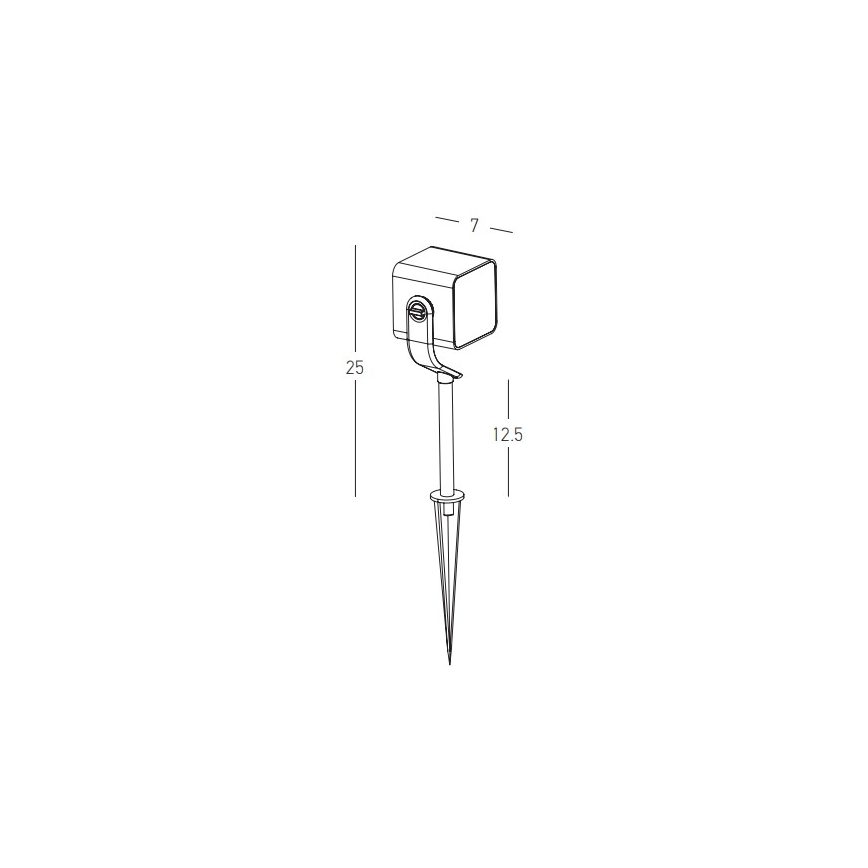 Zambelis E286 - LED udendørslampe LED/12W/230V IP65 antracit