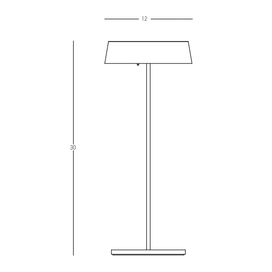 Zambelis E289 - LED udendørslampe dæmpbar LED/2,2W/3,7V 2200 mAh IP54 sort