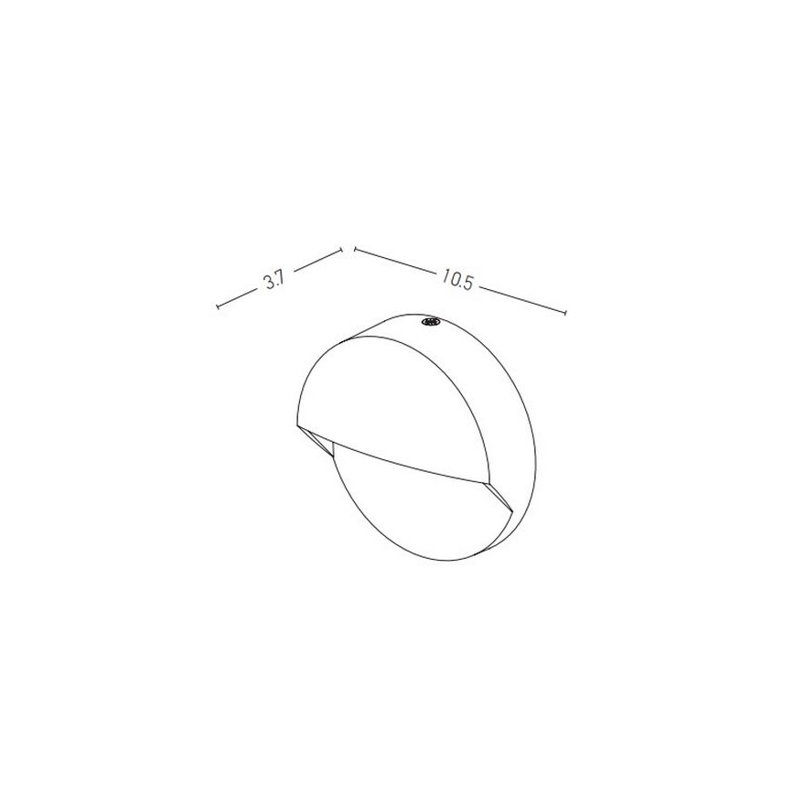 Zambelis E294 - Udendørs LED trappelampe LED/2W/230V IP65 antracit