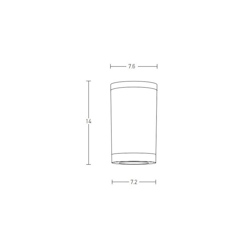 Zambelis E309 - Udendørs spotlampe 1xGU10/7W/230V IP54 sort