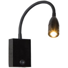 Zambelis H32 - LED væglampe LED/3W/230V sort