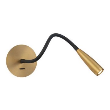 Zambelis H63 - LED Fleksibel lampe LED/3W/230V messing