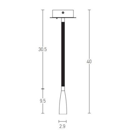 Zambelis H63 - LED væglampe LED/3W/230V messing