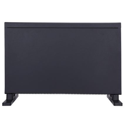 ZEVENTI - Elektrisk konvektor/varmeovn med LCD-display ECO/1250/2000W/230V sort + fjernbetjening