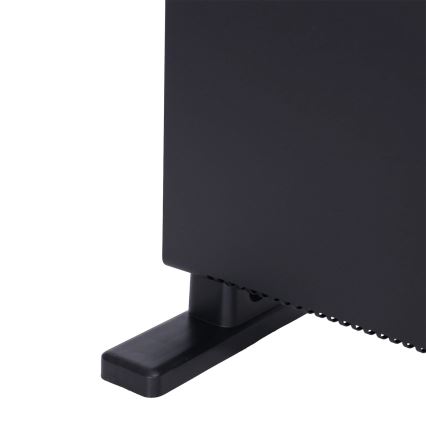 ZEVENTI - Elektrisk konvektor/varmeovn med LCD-display ECO/1250/2000W/230V sort + fjernbetjening