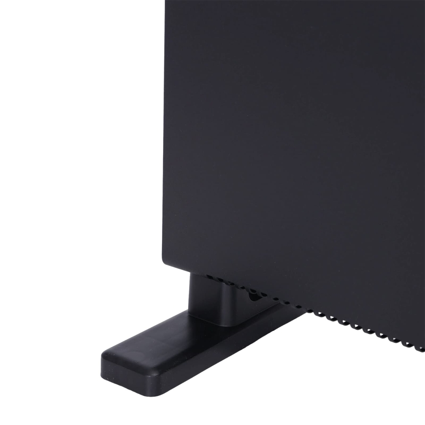 ZEVENTI - Elektrisk konvektor/varmeovn med LCD-display ECO/1250/2000W/230V sort + fjernbetjening