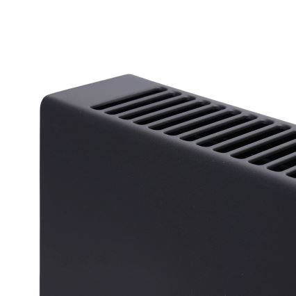 ZEVENTI - Elektrisk konvektor/varmeovn med LCD-display ECO/1250/2000W/230V sort + fjernbetjening