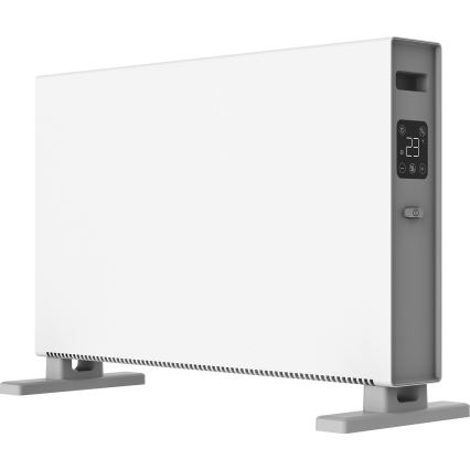 ZEVENTI - Elvarmer/konvektor med LCD-display ECO/1250/2000W/230V hvid + fjernbetjening