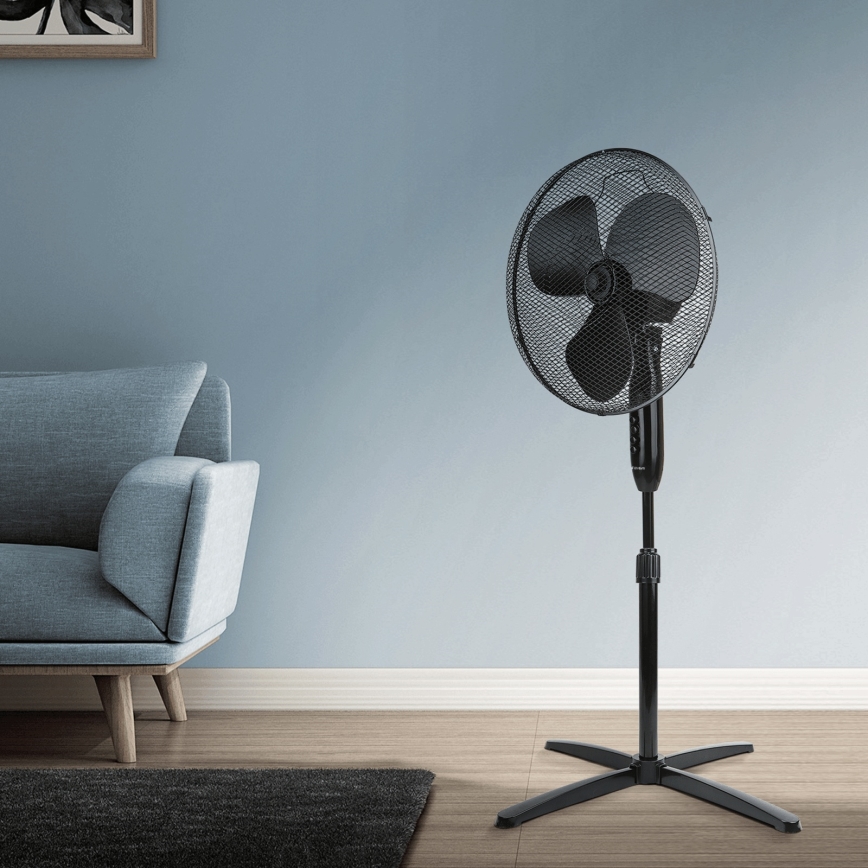 ZEVENTI - Gulvventilator FLOW, 40 W / 230 V, 120 cm, sort