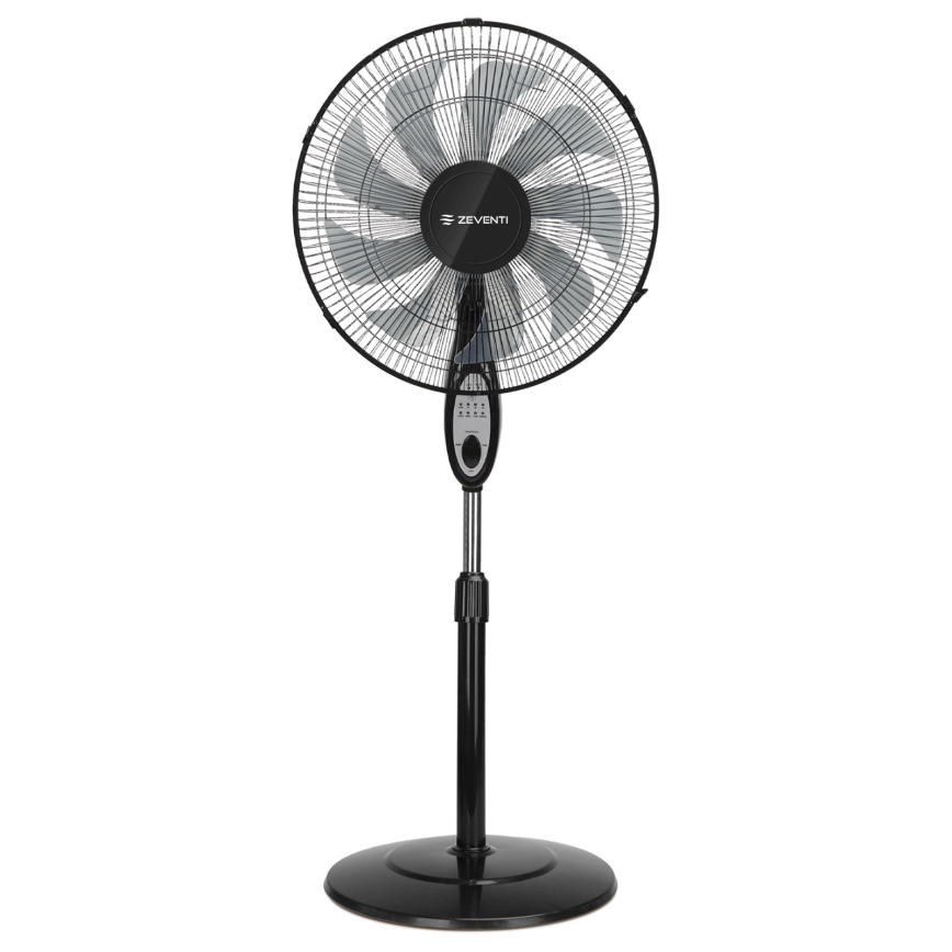 ZEVENTI - Gulvventilator FLOW 55W/230V 130 cm sort + fjernbetjening