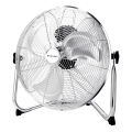 ZEVENTI - Gulvventilator FLOW, 60 W/230 V, 44,5 cm, blank krom
