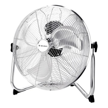 ZEVENTI - Gulvventilator FLOW, 60 W/230 V, 44,5 cm, blank krom