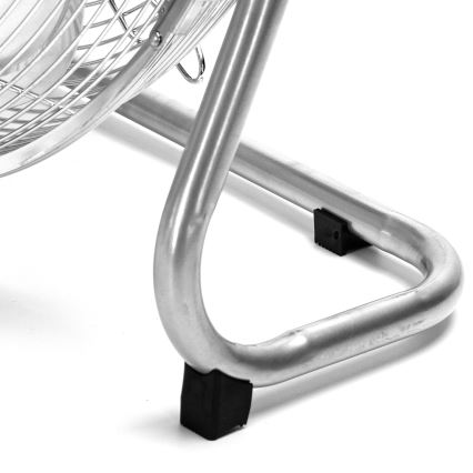 ZEVENTI - Gulvventilator FLOW, 60 W/230 V, 44,5 cm, blank krom