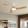 ZEVENTI - LED-dæmpbar loftventilator AERYS LED/24W/230V 3000/4000/6000K Wi-Fi Tuya hvid/eg + fjernbetjening