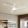 ZEVENTI - LED dæmpbar loftventilator AERYS LED/24W/230V 3000/4000/6000K Wi-Fi Tuya hvid + fjernbetjening