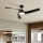 ZEVENTI - LED dæmpbar loftventilator AERYS  LED/24W/230V 3000/4000/6000K Wi-Fi Tuya sort + fjernbetjening
