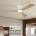 ZEVENTI - LED-dæmpbar loftventilator AUREX LED/24W/230V 3000/4000/6000K Wi-Fi Tuya hvid/eg + fjernbetjening