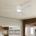 ZEVENTI - LED dæmpbar loftventilator AUREX LED/24W/230V 3000/4000/6000K Wi-Fi Tuya hvid + fjernbetjening