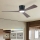 ZEVENTI - LED-dæmpbar loftventilator AUREX LED/24W/230V 3000/4000/6000K Wi-Fi Tuya sort/valnød + fjernbetjening