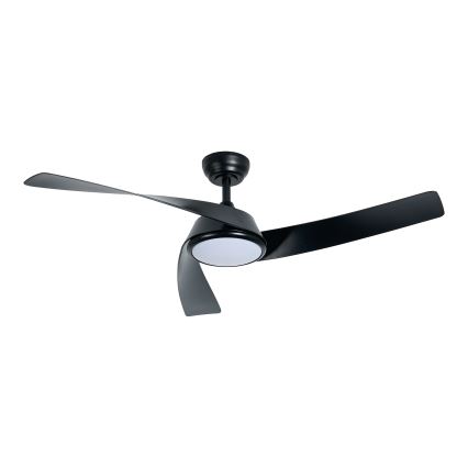 ZEVENTI - LED dæmpbar loftventilator AERYS  LED/24W/230V 3000/4000/6000K Wi-Fi Tuya sort + fjernbetjening
