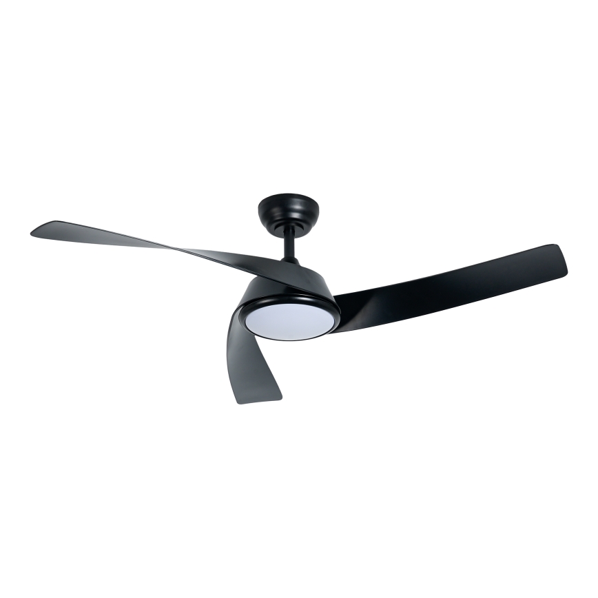 ZEVENTI - LED dæmpbar loftventilator AERYS  LED/24W/230V 3000/4000/6000K Wi-Fi Tuya sort + fjernbetjening