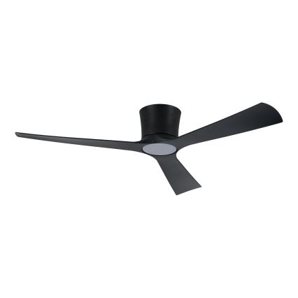 ZEVENTI - LED-dæmpbar loftventilator AUREX LED/24W/230V 3000/4000/6000K Wi-Fi Tuya sort + fjernbetjening