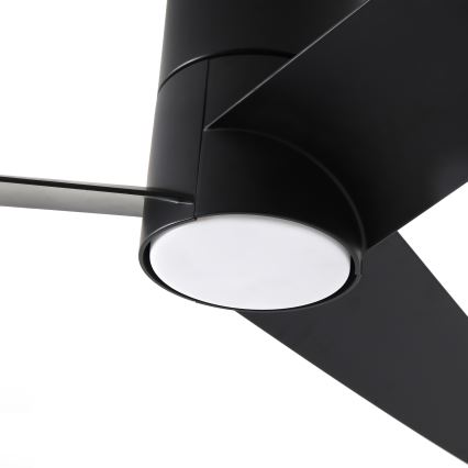 ZEVENTI - LED loftventilator BARROSA LED/18W/230V 3000/4000/6000K Wi-Fi Tuya sort + fjernbetjening