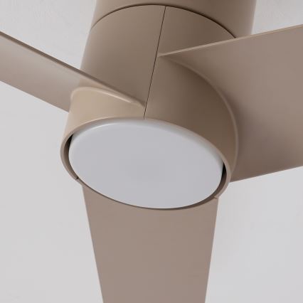 ZEVENTI - LED loftventilator BARROSA LED/18W/230V 3000/4000/6000K Wi-Fi Tuya beige + fjernbetjening