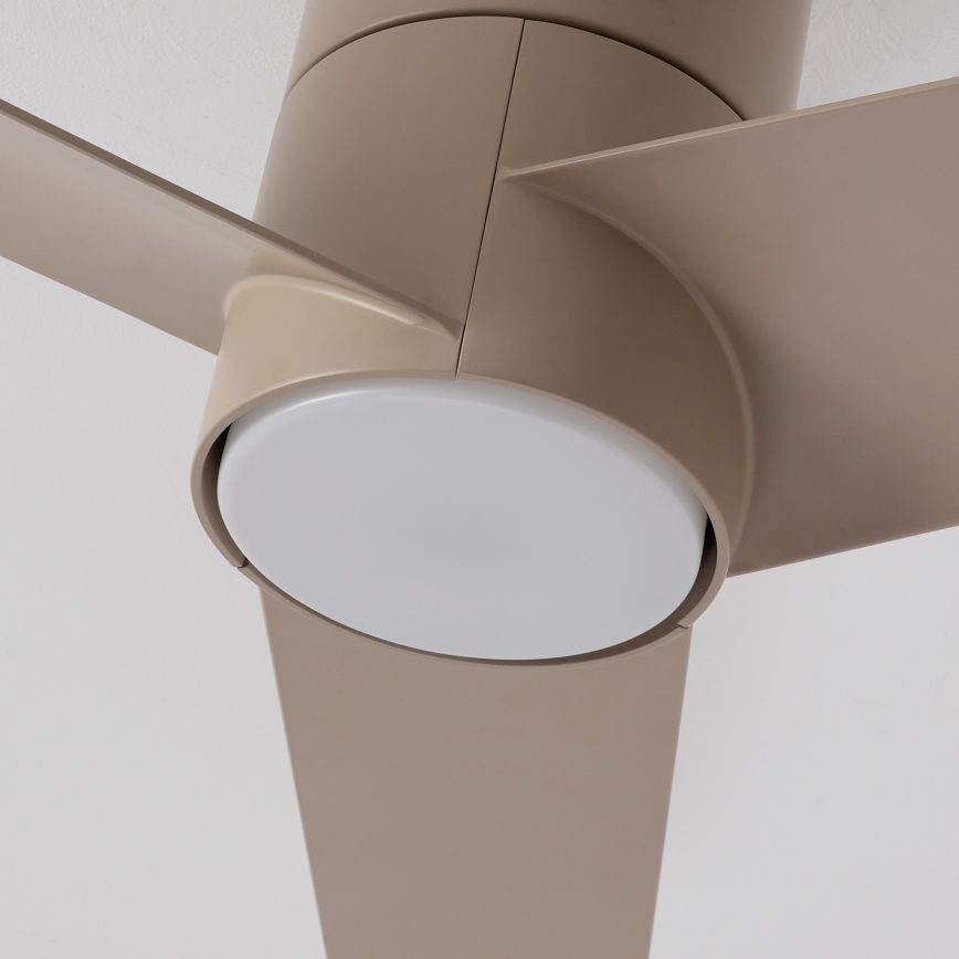 ZEVENTI - LED loftventilator BARROSA LED/18W/230V 3000/4000/6000K Wi-Fi Tuya beige + fjernbetjening