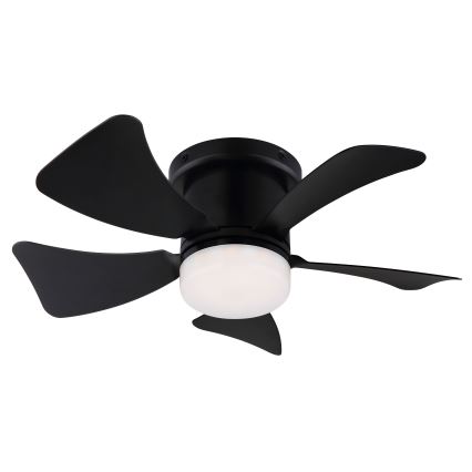 ZEVENTI - LED loftventilator dæmpbar MUNDAKA LED/10W/230V 3000-6500K sort + fjernbetjening