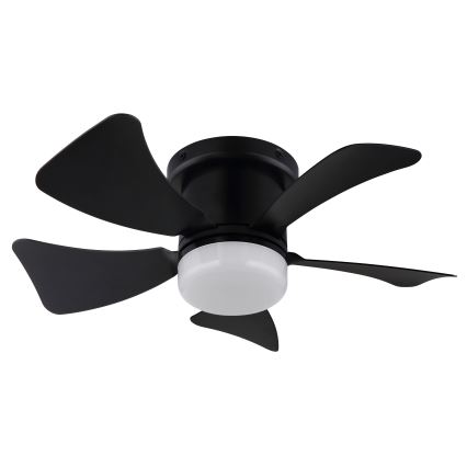 ZEVENTI - LED loftventilator dæmpbar MUNDAKA LED/10W/230V 3000-6500K sort + fjernbetjening