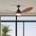 ZEVENTI - LED loftventilator dæmpbar MURO LED/18W/230V 3000-6000K Wi-Fi Tuya sort + fjernbetjening