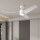 ZEVENTI - LED loftventilator dæmpbar ORVIETO LED/18W/230V 3000-6000K Wi-Fi Tuya hvid + fjernbetjening