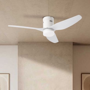 ZEVENTI - LED loftventilator dæmpbar PADUA LED/18W/230V 3000-6000K Wi-Fi Tuya hvid + fjernbetjening