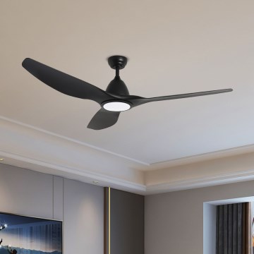 ZEVENTI - LED loftventilator dæmpbar URBINO LED/20W/230V 3000-6000K Wi-Fi Tuya sort + fjernbetjening