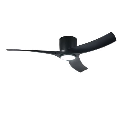 ZEVENTI - LED dæmpbar loftventilator ORBITO LED/24W/230V 3000/4000/6000K Wi-Fi Tuya sort + fjernbetjening